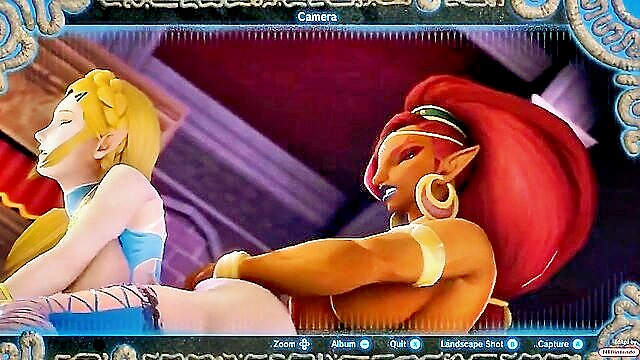 teen, lesbian, threesome - zelda and link porn