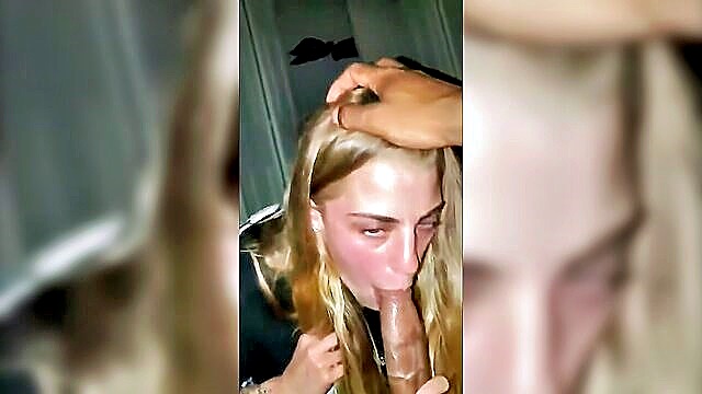 teen, cumshot, amateur - white girl blowjob compilation