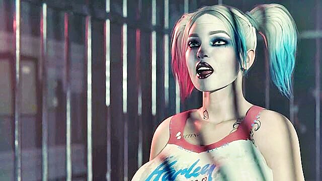 threesome, hardcore, big dick - ivy and harley quinn porn