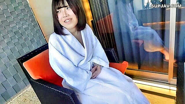 blowjob, hotel, asian - japanese brunette gets pounded