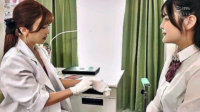 big tits, lesbian, office - japanese dental therapy lesbo