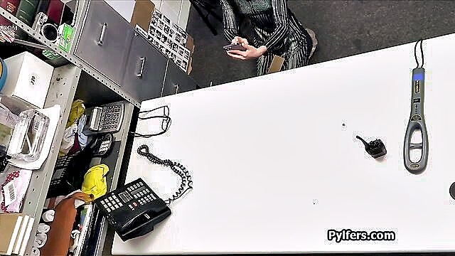 alien dildo, dildo, hardcore - mall cop fucks teen