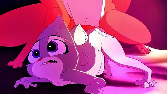 anal, big dick, cumshot - nick and judy hentai