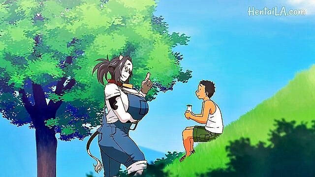 big tits, blowjob, hq porn - kemonokko tsuushin the animation