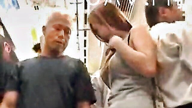oral, sex, fuck - japanese office lady gets fucked on the train