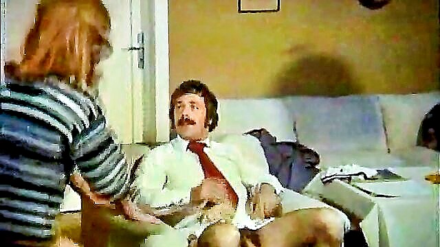 retro, hairy, vintage - hairy pussy retro threesome