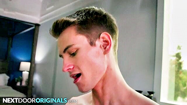 hunk, whipped cream, nextdoorstudios - aspen solomon gay blowjob
