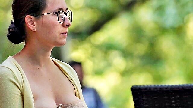 in public, medium tits, medium - amoral milf in public