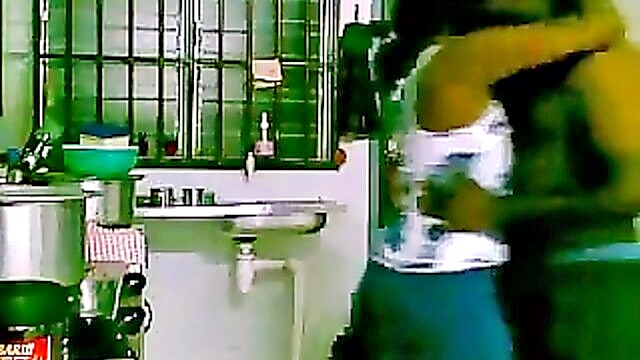 doggy, indian, kitchen - indian housewife kitchen stumble