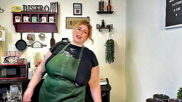 Megan, Almond - megan daw big tits cafe