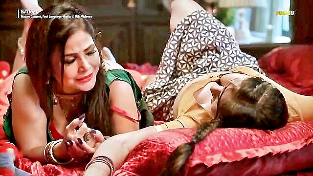brunette, blowjob, handjob - indian milf lesbians sex video