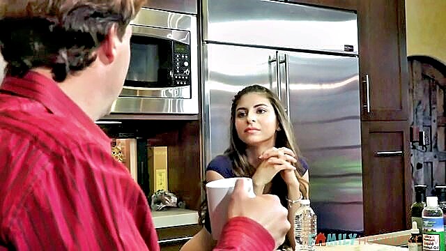 creampie, hot sex, familyhookups - nina and stepdad sex