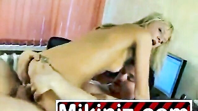 hardcore, anal, blowjob - tattooed teen elly gets her ass pounded in hardcore anal sex