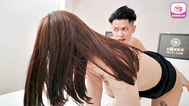 cheating, big sister, law - asian sister in law gets a blowjob from a cheating husband