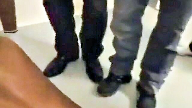 blowjob, anal, hardcore - french ebony gangbang bukkake