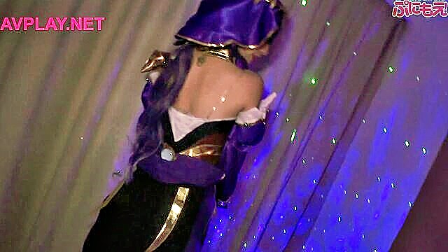 cumshot, big dick, blowjob - japanese cosplay big tits