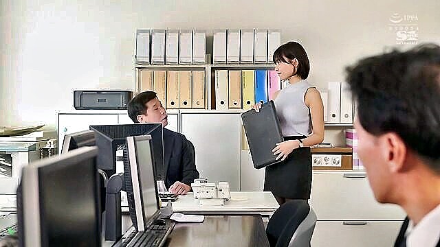 cumshot, blowjob, asian - japanese office mistress
