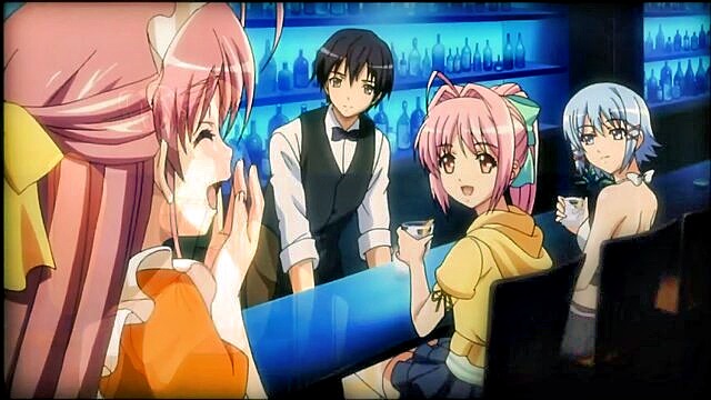 harem, beach, virgin - tropical anime teen banged