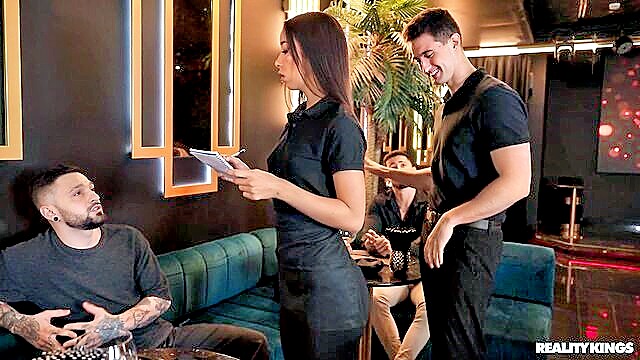 Jimmy Bud, Lia Lin - rk prime waiters scene Reality Kings