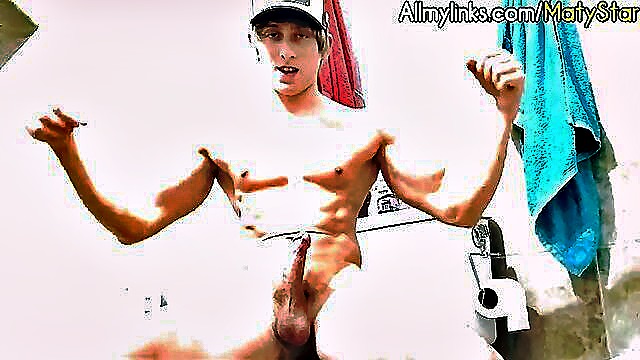 perfect body, twink, young (18+) - toilet masturbation video preview