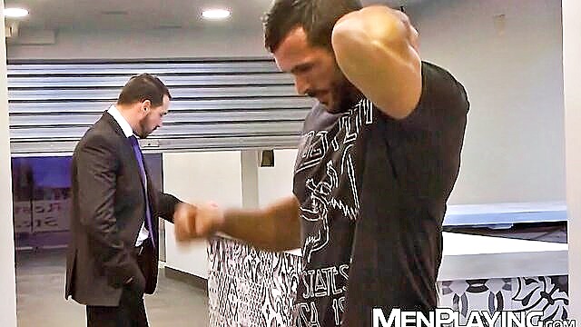 suit, executive, menplaying - bodybuilder denis vega dominated