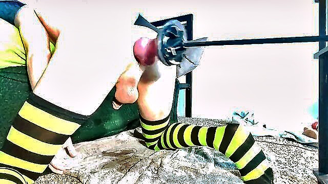 solo, big ass, close up - toys and machine fucking