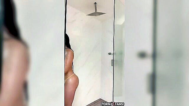 young (18+), striptease, brunette - aishah sofey shower leak