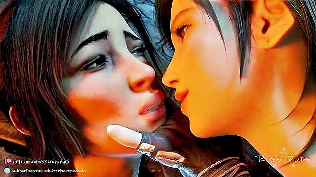 big tits, amateur, big ass - lesdom 3d cartoon porn