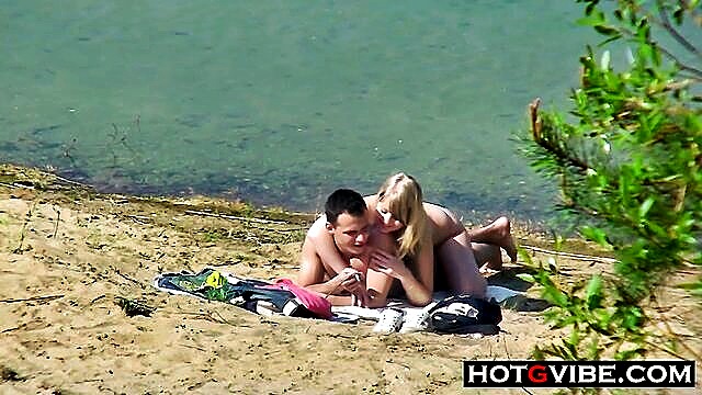 blonde on beach big ass : Hot G Vibe