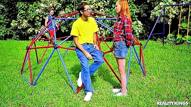 public, petite, teen - ava parker bullied fucks