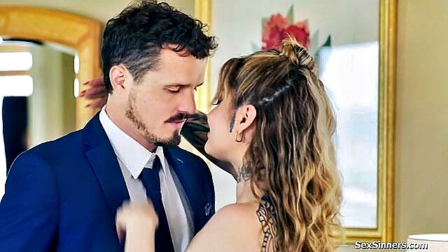 Vanessa Vega - wife cheats blindfold hubby SexSinners