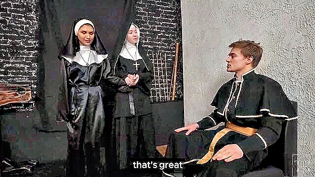 nuns confession priest : Crystal White