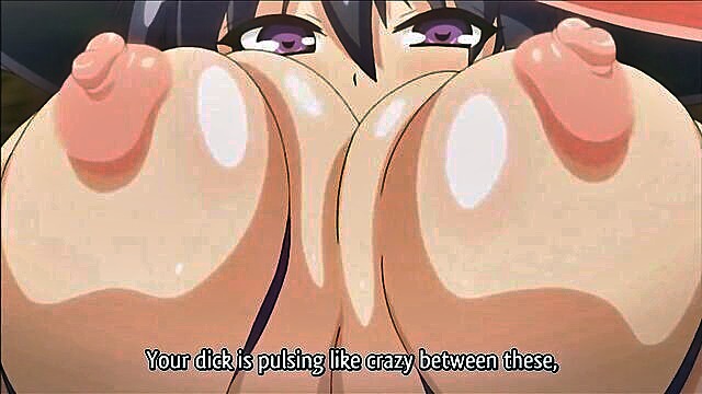 witch, senpai, huge tits - hentai witch takes pervert virgin