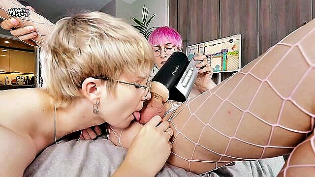 teen (18+), shemales, femboy - hunny paint blowjobs