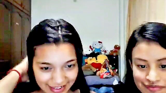kissing, lesbians, teens +18 - identical webcam teens
