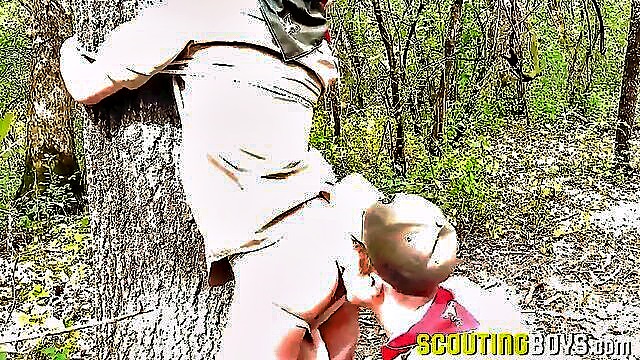 big dick, threesome, amateur - scout twink threesome