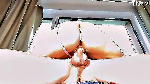 creampie, riding, skinny - squirting ass fuck filled