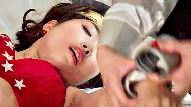 asian, bdsm, brunette - superheroine porn wonder gal