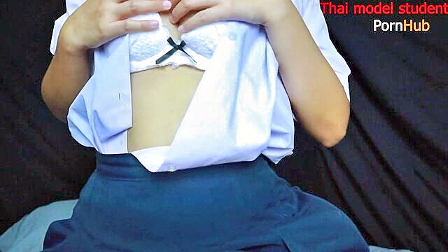 big boobs, asian, amateur - leaked footage of thai students mobile video with thai audio