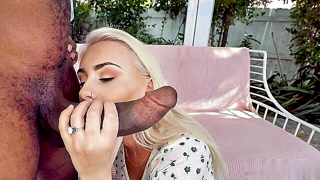 Indica Monroe - blonde pornstar indica monroe gets filled with cum in outdoor setting