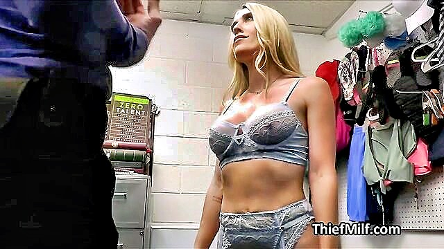 office, threesome, milf - mall cops tit slammer