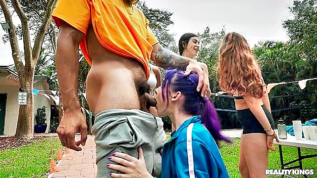 doggystyle, blowjob, riding - sporty shorty loves to fuck