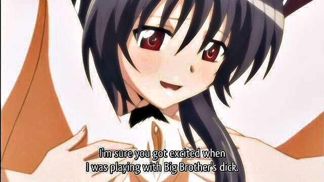 taboo, family, sister - hentai sisters threeway with brother