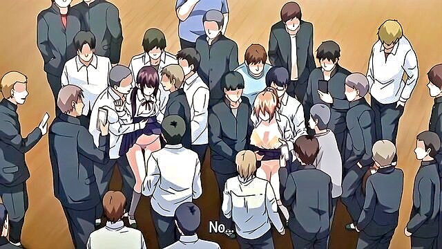 gangbang, blackmailed, sister - sakuramiya sisters hentai gangbang
