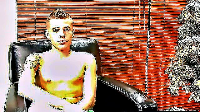 dildo, masturbation solo, big cock - cute young boy masturbates with dildo