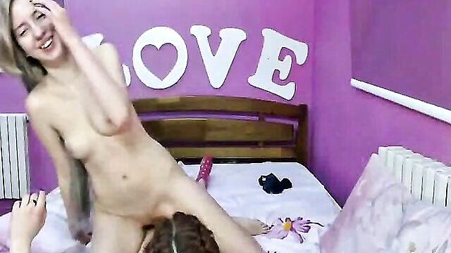 babes, big tits, lesbians - kinky babe blowjob and pussy masturbation