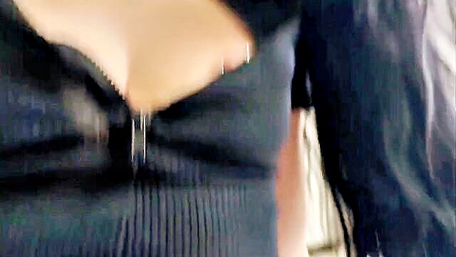 brunette, big tits brunette, big tits - soaking wet tits bimbo