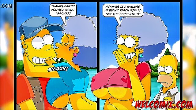 anime, blowjob, hentai - wild orgy on fishing trip