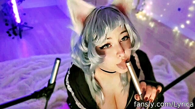asmr, binaural, lyrica - binaural kitty licking asmr