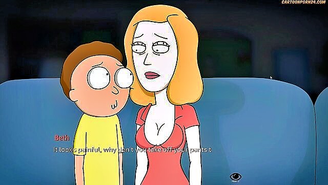 big boobs, cartoon, butt - rick and morty milf episode 5